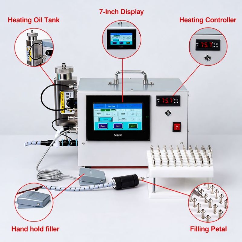 Semi-automatic Vape Filling Machine